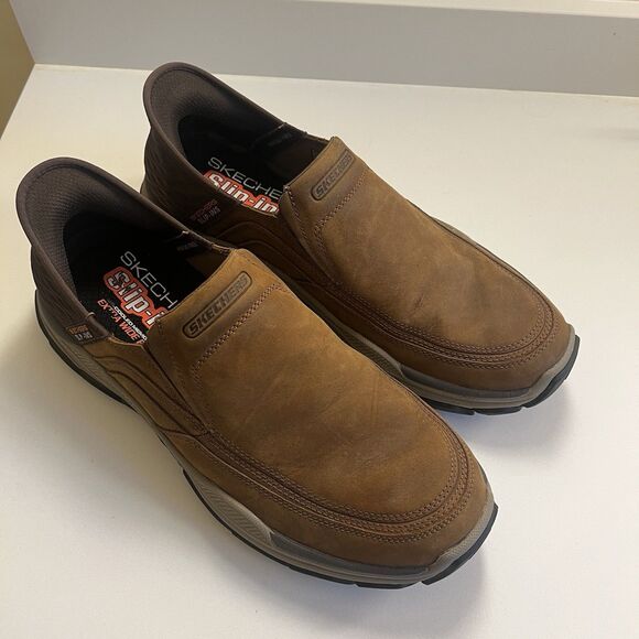 Skechers Men’s Slip-ins Respected Elgin Hands Free Goodyear Sole 11.5 Extra Wide - Picture 2 of 9